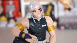 Demon Slayer Unboxing SEGA Premium Perching Figure Uzui Tengen,  Obanai e Muichiro