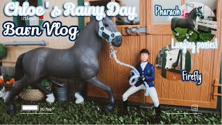 Chloe's Rainy Day Barn Vlog! - Day In The Life - |Schleich Horse Short Film| Phoenix Stables