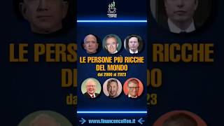 INFOGRAFICA: Le persone più ricche del mondo dal 2000 al 2023 #economia #business #denaro #soldi