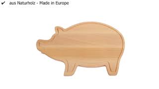 Schneidebrett WOODEN PIGGY