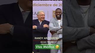 AMLO CON RANDY AROZARENA EL BEISBOLISTA PRO 4T