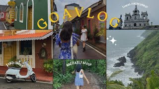 Goa in Monsoon! Colorful Streets,Butterfly beach,Iconic Panjim Church,Happy dance🌊🌴