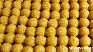 YUMMY AND DELICIOUS INDIAN SWEET | MAKING OF BOONDI LADDU  | How to Make Boondi Ladoo street food