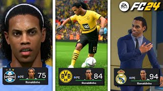 RECONSTRUINDO A CARREIRA DO *RONALDINHO GAÚCHO*! - EAFC 24 Experimento