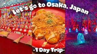 1 Day Trip to Osaka, Japan | Shinsekai, Doutonburi, teamLab | JAPAN VLOG