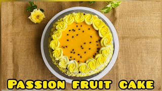 Passion fruit cake without oven | homemade passion fruit crush |