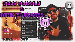 BEST DRIBBLE AND DUNK PACKAGES FOR PLAYMAKING POWER FORWARDS AND CENTERS! - NBA2K20