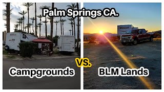 FULL TIME RV - PALM SPRINGS CA - THOUSAND TRAILS PARK - BLM CAMPING - AERIAL TRAMWAY - JOSHUA TREE