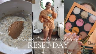 RESET DAY | a slow day at home & new inglot makeup