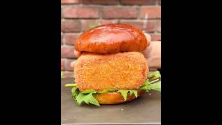 cheese giant burger  #burger #chickenburger #asmr #delicious #trend #shorts