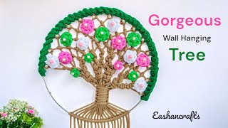 Macrame Flower Tree Tutorial | Macrame Wall Hanging Tree Design