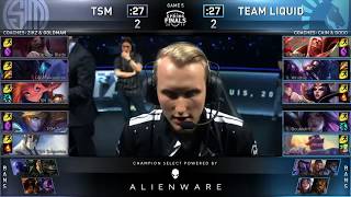 TSM Broken Blade Akali VS TL Jensen Leblanc Game 5 Highlights   2019 NA LCS Spring Finals