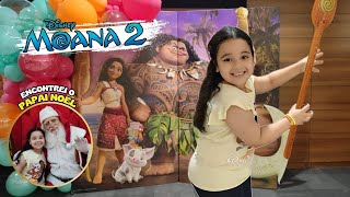 Fui Assistir MOANA 2 e Encontrei o PAPAI NOEL no Natal do Shrek! 🎄✨ | Canal da Marina