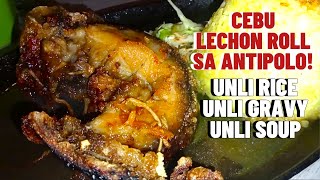 LECHON ROLL na UNLI RICE/GRAVY/SOUP, ₱119 only! | The Garage Kitchen | Food Hug: The Fam Vlog