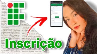 Inscrição IF / como se inscrever no IF 2023.1 ?? Atualizado.