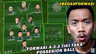 BEDAH FORMASI PES 4-3-3 TIKI TAKA ALA PEP GUARDIOLA  - PES 2018 PC GAMEPLAY