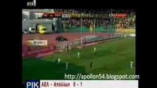 ael vs APOLLON 14.04.2010 0-1 highlights (Kipello - Hmitelikos)