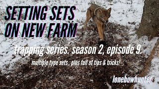 setting up the long line , trapping series season 2,  ep 9.