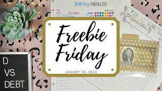 Freebie Friday: bill payment checklist printables