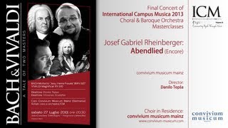 ICM Polignano - Final Concert - convivium musicum mainz: J. G. Rheinberger - Abendlied (Encore)