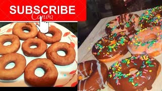 fluffy & tasty, donuts recipe without egg & yeast, homemade donuts 😋