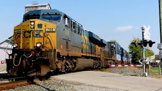 Flying CSX Manifest and (Stopped) I132 - Fortville, IN 10/6/24