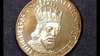 1965 Austria Silver Set | 600th Anniversary Vienna University | Duke Rudolph IV the Founder