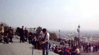 John Lennon's Imagine on the stairs of Sacré Cœur