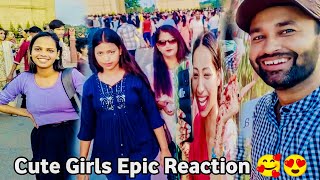 Cute Girl Epic Reaction In India Gate 🥰😍 l Girls Reaction l India gate l vlog l chaurasiya vlogs 07