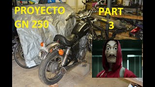 Como pintar cuadro de moto//Proyecto GN250 Parte 3