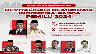 WEBBINAR KEBANGSAAN REVITALISASI DEMOKRASI| LDII PASCA RAKERNAS