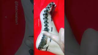 Amazing reverse leg mehndi।। Beautiful foot mehndi design।। easy leg mehndi designs, latest mehndi