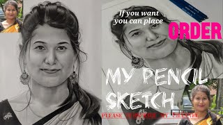 How to sketch portrait with pencil I Achinta Medhi ✏️