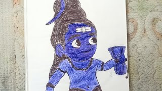 cute Mahadev drawing/#viral/#shorts/#youtubeshorts