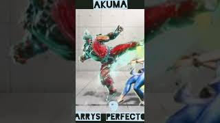 AKUMA, 9 parrys perfectos, Street Fighter 6.