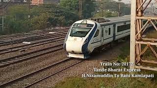 20172 | Vande Bharat Express | H.Nizamuddin to Rani Kamlapati | India Fasted Train #indianrailways