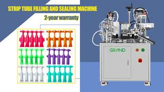 GD-005 Semi automatic strip tube filling and sealing machine #tubefillingmachine