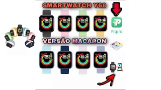 SMARTWATCH Y68/D20 MACARON: Novas Cores🌈🔝 Melhor Custo Benefício✅👌