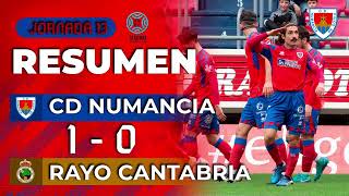 Resumen C D  Numancia  | 1-0 | Rayo Cantabria