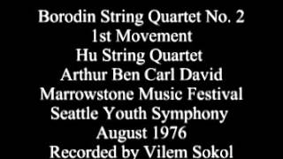 Borodin 2nd String Quartet 1st Movement Hu String Quartet Marrowstone Music Festival 1976 SYSO