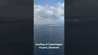 Landing at Copenhagen Airport, Denmark