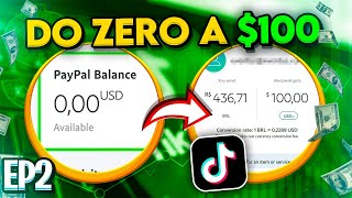 Jornada do 0 a 100 dolares no Tiktok / Como ganhar dinheiro no tiktok ep2