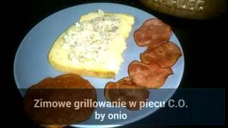 Zimowe grillowanie w piecu C.O. by onio