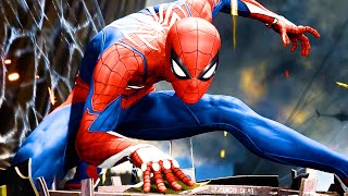 Spider-Man catches a helicopter - Spider-Man Remastered PC