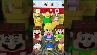 Lego Mario Peach Luigi Triple Wearing Power Up suit #viral #shorts  #lego #mario