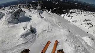 Spring skiing on Falcon chair at Big White