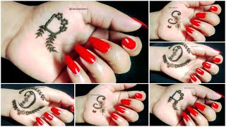 New D, S, R, tattoo mehndi design।। smart tattoo mehndi design।। latest tattoo mehndi design 2023