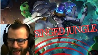 CAN SINGED COME BACK TO WIN? RANKED JUNGLE TESTING AERY BUILD...