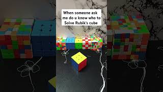 When someone ask a cuber do you know how to solve Rubik's cube #shorts