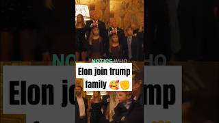 Elon musk join trump family 🥰 way more beautiful  #athlete #realsports #worldsport